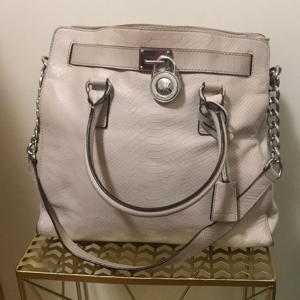 Large white michael kors Hamilton